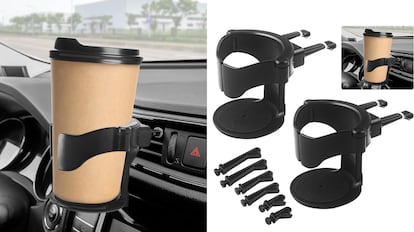 organizador tazas para coche