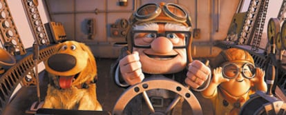 <b>Un anciano, un <i>boy scout</i> y un golden retriever son los personajes dispuestos a encandilar al mundo en <i>Up,</i> el último asalto de Pixar.</b>