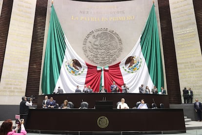 Sesión de la Comisión Permanente, en la Cámara de Diputados, en Ciudad de México.