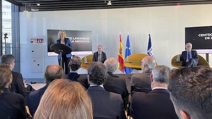 Soledad Atienza, decana de IE Law School, en el acto de inauguración del Centro Lawahead de la Abogacía