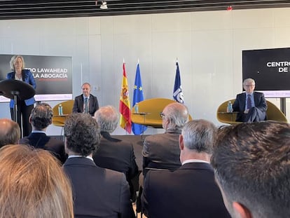 Soledad Atienza, decana de IE Law School, en el acto de inauguración del Centro Lawahead de la Abogacía