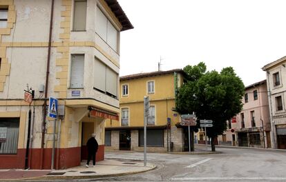 Una calle de la localidad de Trespaderne (Burgos), el viernes. 