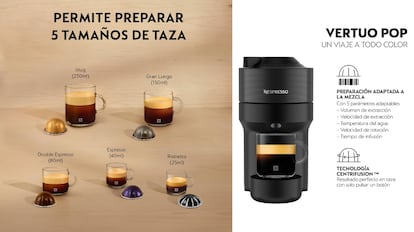 Esta cafetera de cápsulas de Nespresso tiene un descuento del 42%.