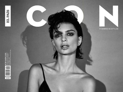 Emily Ratajkowski fotografiada por Gorka Postigo para la portada del número 59 de ICON.