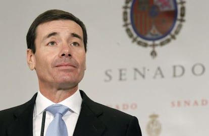 Tomás Gómez explains his decision to resign from the Senate on Wednesday.
