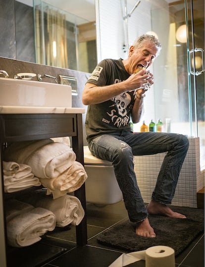 El chef Anthony Bourdain.