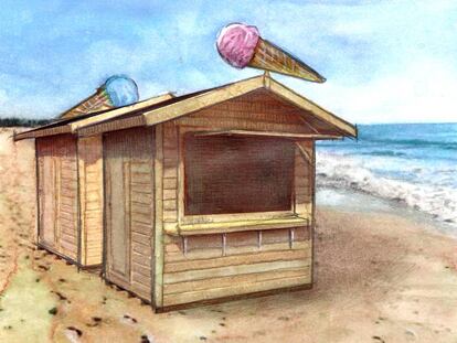 La playa política