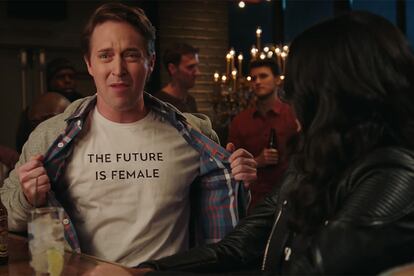 Fotograma del sketch de ‘Saturday Night Live’ sobre los feministas impostores.