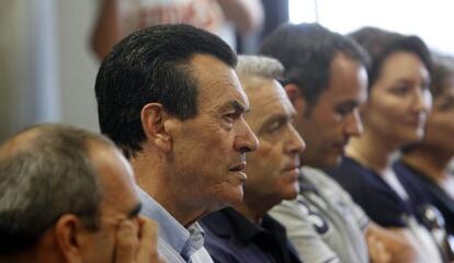 Culebras, en primer término, durante el juicio