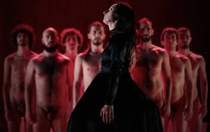 Angélica Liddell, en su obra 'La letra escarlata', que presentará en el Grec.