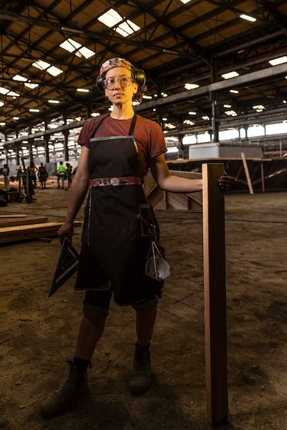 Erin Hancock, colaboradora voluntaria en el Templo de la Profundidad. 