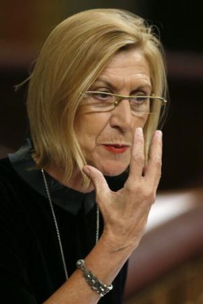 Rosa Díez, el miércoles en el Congreso.