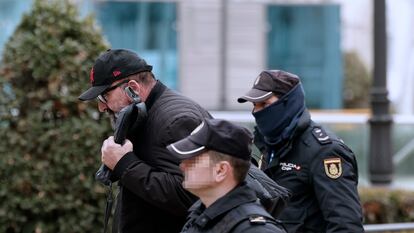 Koldo García, exasesor del José Luis Ábalos, a la salida de la Audiencia Nacional, el 22 de febrero.