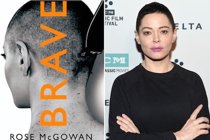 Portada de ‘Brave’, las memorias de Rose McGowan. La actriz y activista se rapó la cabeza hace dos años.