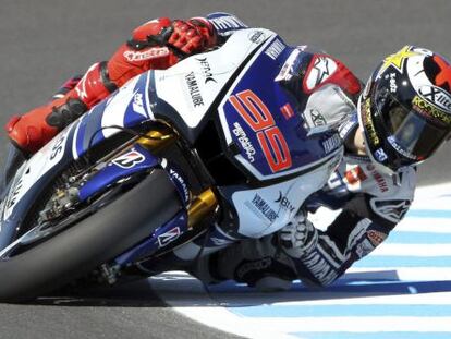 Lorenzo rueda en Motegi