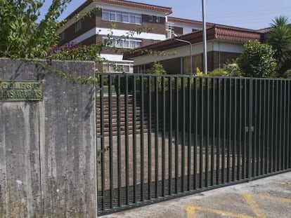 Entrada del colegio Las Acacias de Vigo, que solo admite ni&ntilde;as.