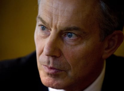 Tony Blair, durante la entrevista concedida a EL PAÍS el pasado jueves en Madrid.