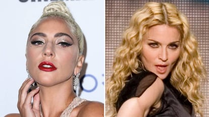 Lady Gaga (izquierda) y Madonna (derecha).