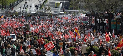 La marcha de Madrid convocó a al menos 9.000 personas, según la estimación policial