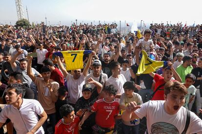 Iranian supporters of Al-Nassr star Cristiano Ronaldo