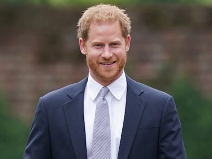 O príncipe Harry na comemoração do 60º aniversário de nascimento da princesa Diana, em 1º de julho, em Londres.