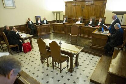 La sala del Vaticano donde se inició el juicio este sábado.