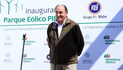 Ignacio Sánchez Galán, en Puebla.
