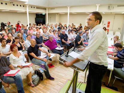 Joan Herrera, candidato de ICV a las elecciones al Parlament de Catalunya.