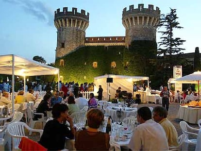 Los jardines del castillo de Peralada, durante el festival de verano.