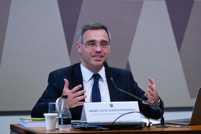 André Mendonça durante sabatina no Senado para o cargo de ministro do STF.