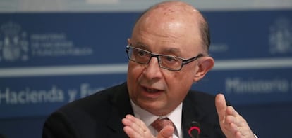 El ministro de Hacienda y Funci&oacute;n P&uacute;blica, Crist&oacute;bal Montoro.