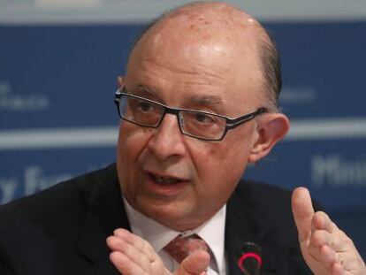 El ministro de Hacienda y Funci&oacute;n P&uacute;blica, Crist&oacute;bal Montoro.