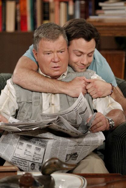 William Shatner, delante, y Jonathan Sadowsky en <i>Las chorradas de mi padre. </i>