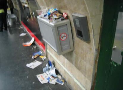 Persiste la huelga del servicio de limpieza en el Metro de Madrid