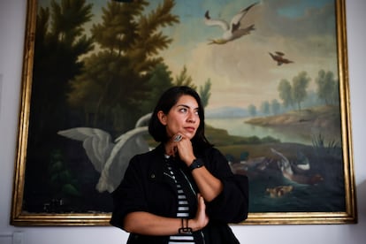 Berenice Andrade Medina en su oficina en Ciudad de México, el 7 de agosto de 2025.
