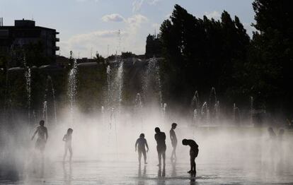 La playa urbana de Madrid. 