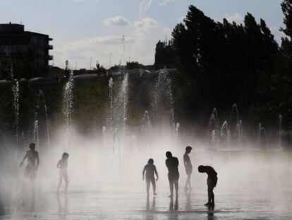 La playa urbana de Madrid. 