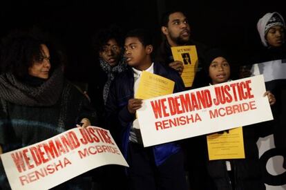 Concentraci&oacute;n pidiendo justicia para la joven Renisha McBride, en Dearborn (Michigan).