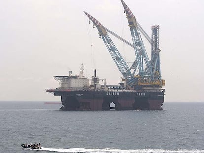 El barco plataforma <i>Saipem 7000.</i>