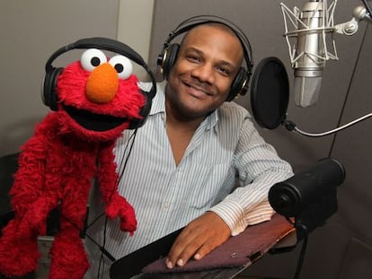 Kevin Clash, el actor que da voz al personaje de 'Barrio Sésamo' Elmo.