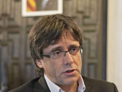 Eel alcalde de Girona y presidente de la Asociaci&oacute;n de Municipios por la Independencia (AMI), Carles Puigdemont.