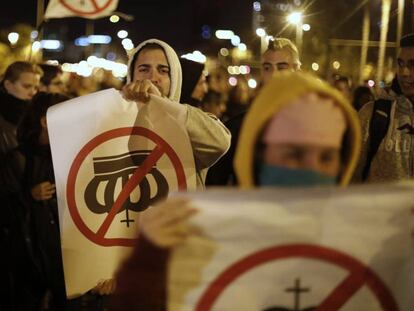 Protesta en Barcelona por la visita del rey Felipe VI a la ciudad