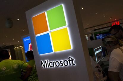 Imagen de archivo del logo de Microsoft.