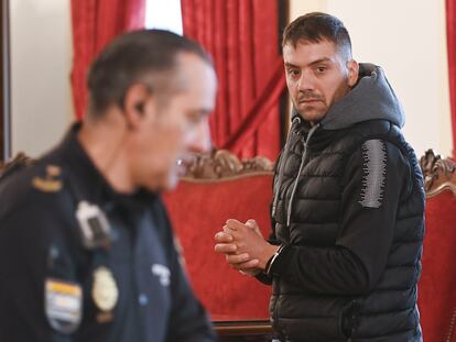 El acusado, el pasado 6 de mayo en el juicio, celebrado en la Audiencia Provincial de León.