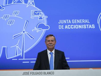 El presidente de la Red El&eacute;ctrica de Espa&ntilde;a, Jos&eacute; Folgado Blanco. 