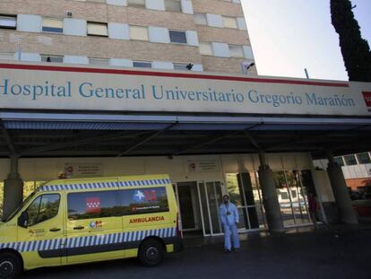 Fachada del hospital Gregorio Marañón de Madrid. 