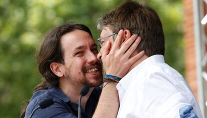 Pablo Iglesias i Xavier Domènech.