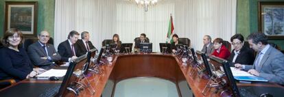 Última reunión del Consejo de Gobierno encabezado por Patxi López, celebrada el pasado día 11.