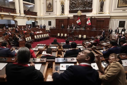 Legisladores en el Congreso de Perú, en julio de 2023