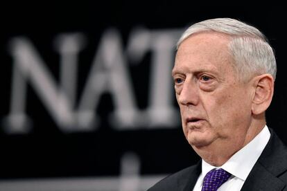 El jefe del Pent&aacute;gono, James Mattis, en un acto del pasado 15 de febrero.